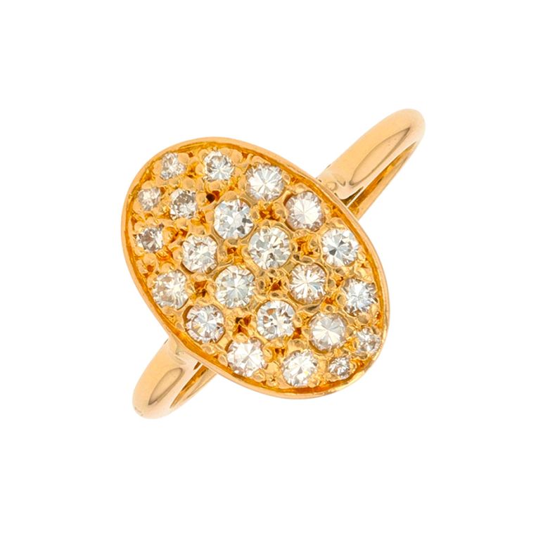 Acheter Bague vintage diamants 0.48 carat or jaune 4.09g Comme neuf - 1100,00 € Bague vintage diamants 0.48 carat or jaune 4.09g Comme neuf - reconditionné disponible sur Gemme Les Bijoux